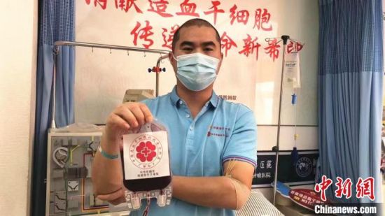 　10月20日，郑州志愿者张学中顺利完成造血干细胞捐献。　曹长松 摄